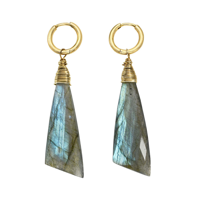 Geometric Labradorite Earrings EA-9