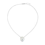 Unique Keshi Pearl Necklace with Diamond KD18-16 4A