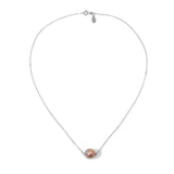 Gold Tone P13-18 Floating Pearl  Necklace